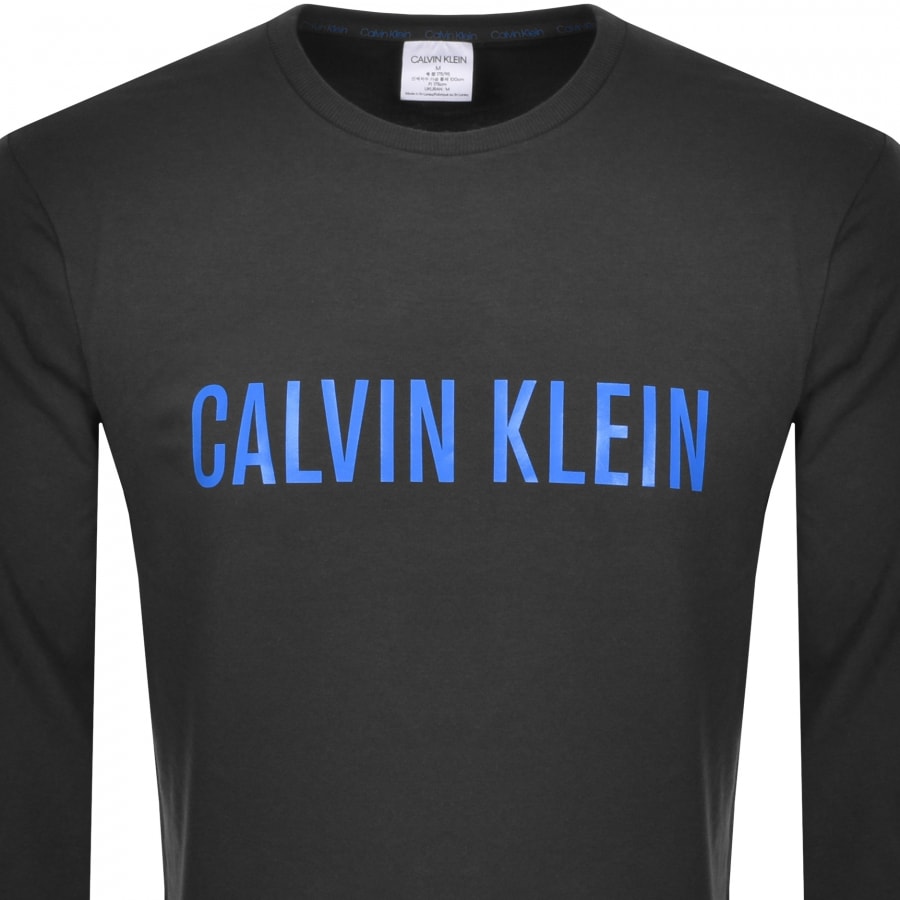 Alternative Image for ProductCalvin Klein Logo Crew Neck Sweatshirt Grey2